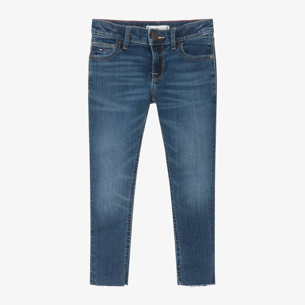 Tommy Hilfiger - Girls Blue Denim Skinny Fit Nora Jeans | Childrensalon