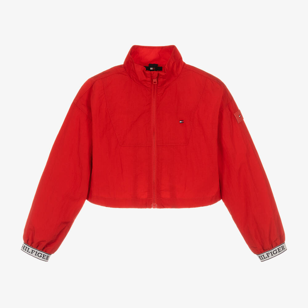 Tommy Hilfiger - Coupe-vent court rouge fille | Childrensalon