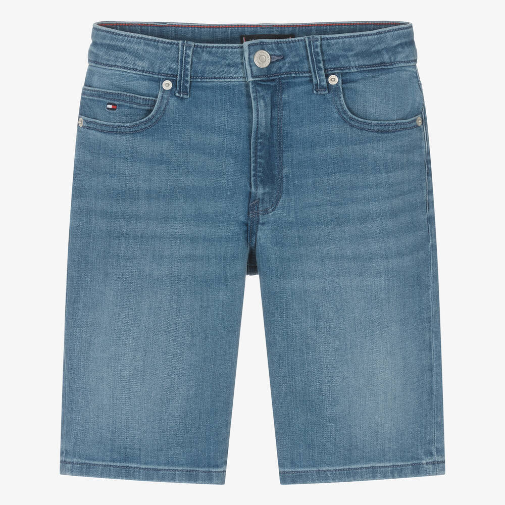 Tommy Hilfiger - Teen Boys Blue Denim Shorts | Childrensalon