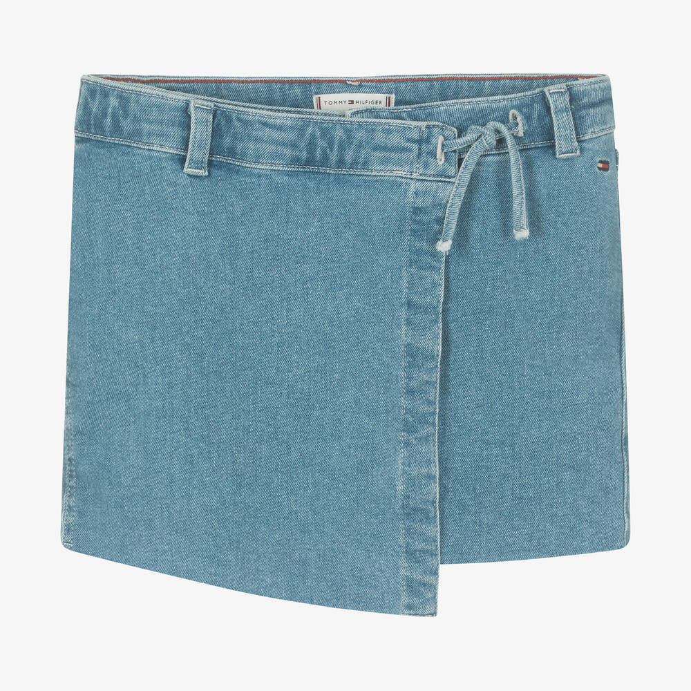 Tommy Hilfiger - Teen Girls Blue Denim Skort | Childrensalon