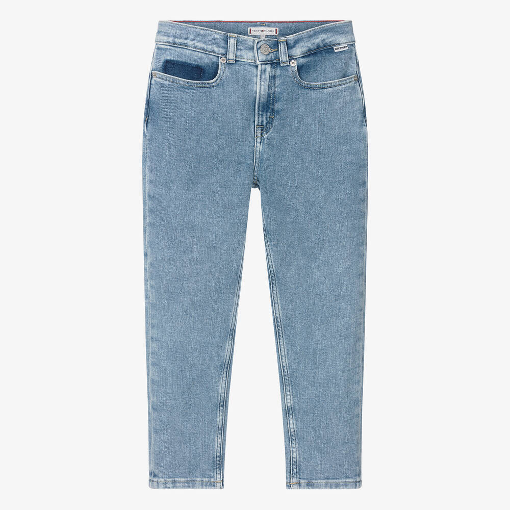 Tommy Hilfiger - Jean bleu fuselé en denim ado fille | Childrensalon