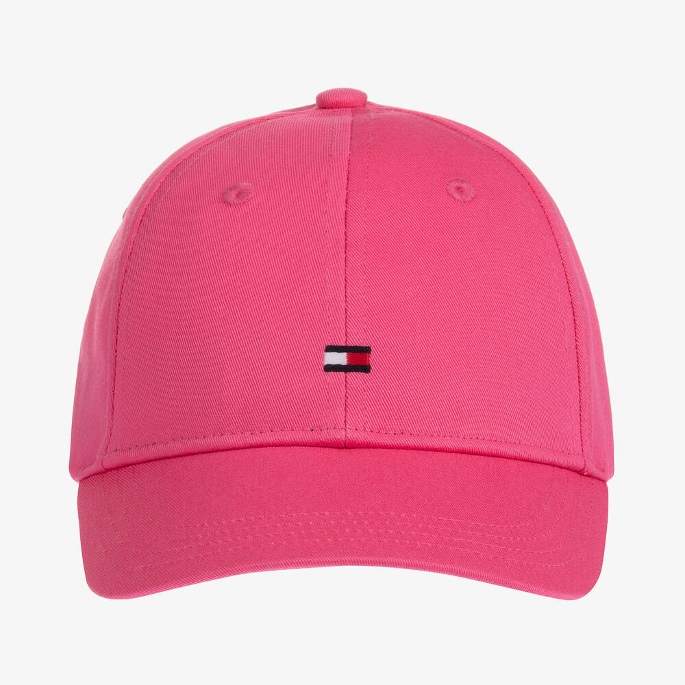 Girls Tommy Teen Pink Logo Childrensalon Cap Outlet - Hilfiger |