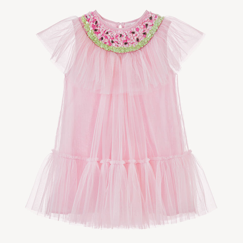 Tutu du Monde - Robe rose pastèque en tulle fille | Childrensalon