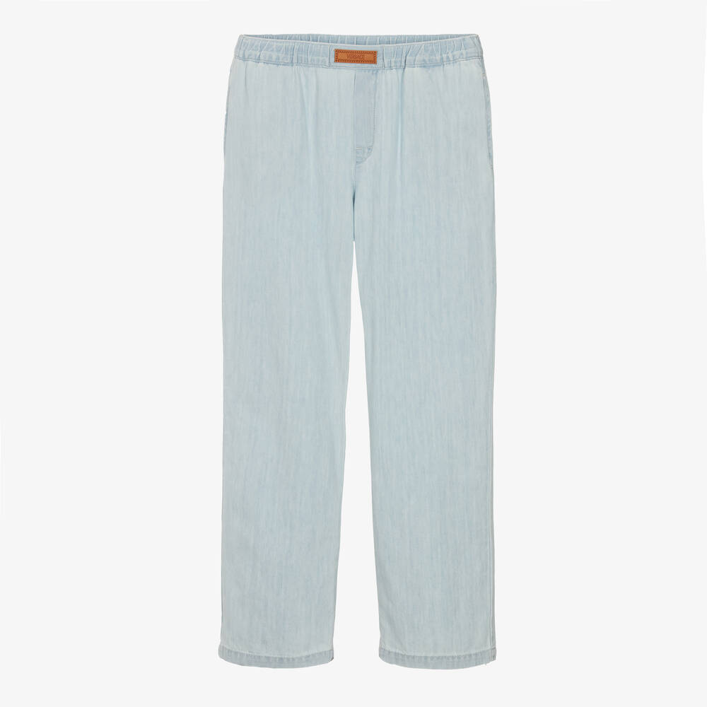 Versace - Teen Boys Pale Blue Denim Jeans | Childrensalon