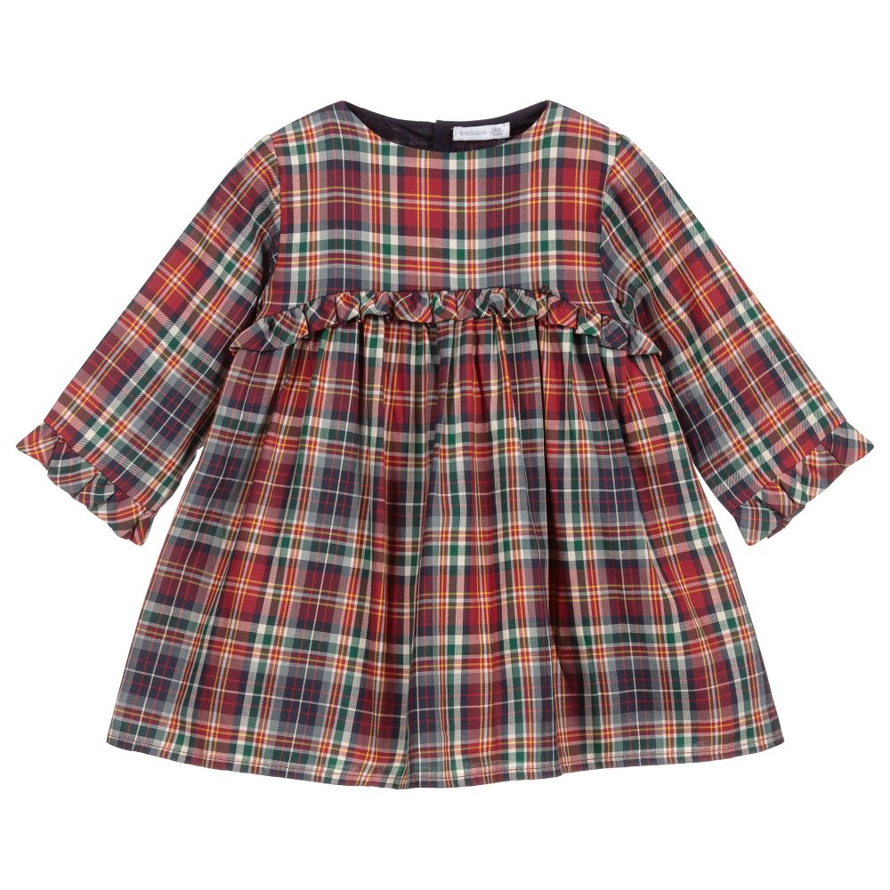 Wedoble - Baby Girls Red Tartan Dress | Childrensalon Outlet