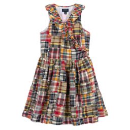 Polo Ralph Lauren - Teen Girls Checked Logo Dress | Childrensalon Outlet