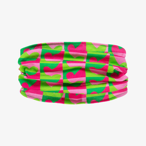 Agatha Ruiz de la Prada-Bandeau vert et rose à cœurs fille | Childrensalon Outlet