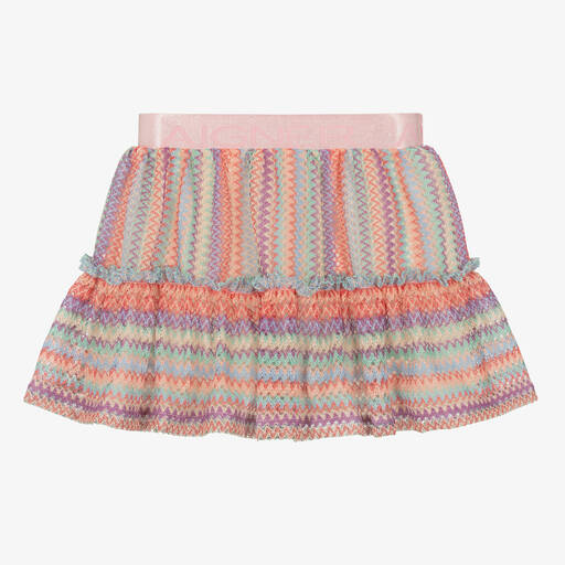 AIGNER-Baby Girls Pink Zigzag Crochet Skirt | Childrensalon Outlet