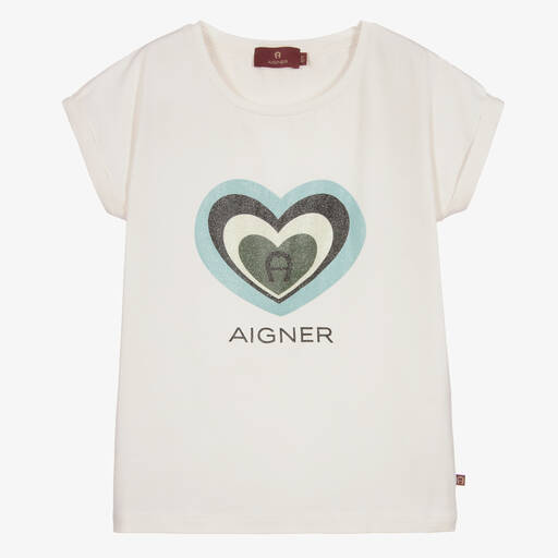 Aigner Kids long-sleeve logo-print babygrow - White
