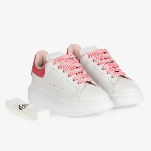 Alexander McQueen-Leather Oversized Trainers | Childrensalon Outlet