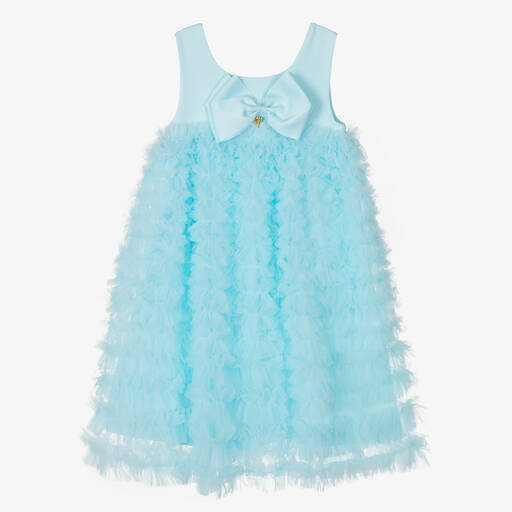 Angel's Face-Teen Girls Aqua Blue Tulle Dress | Childrensalon Outlet