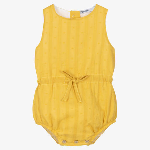 Babidu-Baby Girls Yellow Shortie | Childrensalon Outlet