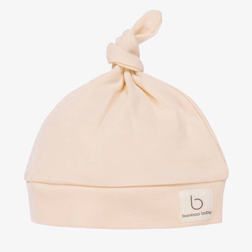 Bamboo Baby-Pink Organic Cotton Hat | Childrensalon Outlet