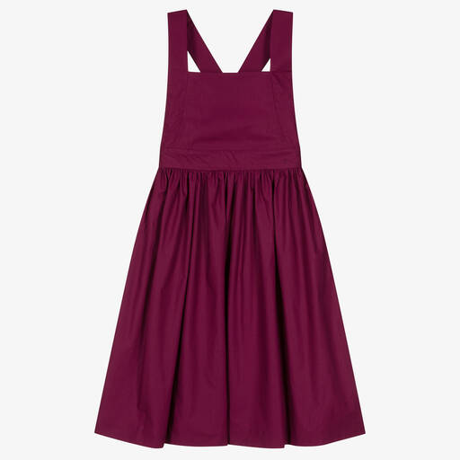 Bonpoint-Violettes Teen Baumwoll-Trägerkleid | Childrensalon Outlet