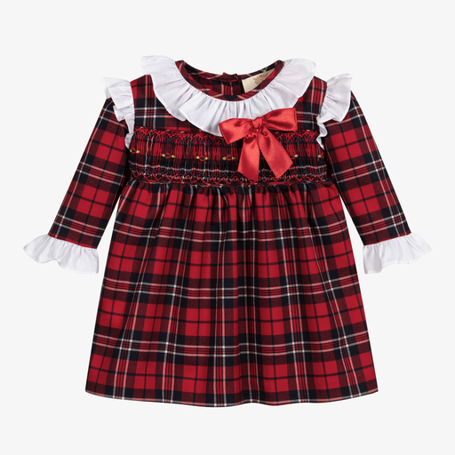 Caramelo Kids-Baby Girls Tartan Dress Set | Childrensalon Outlet