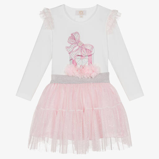 Caramelo Kids - Girls Pink Cotton Lace Frilly Pants