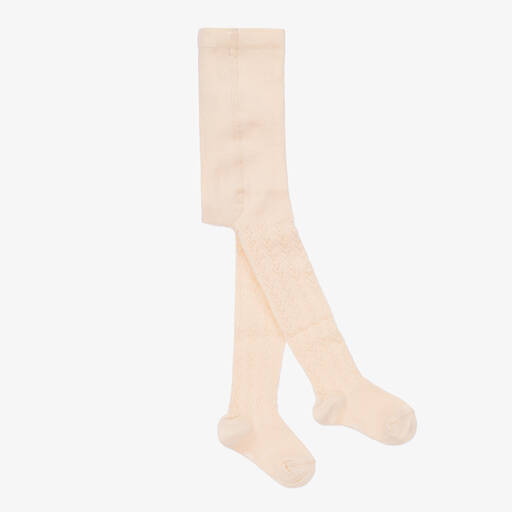 Chloé-Baby Girls Pink Cotton Tights | Childrensalon Outlet