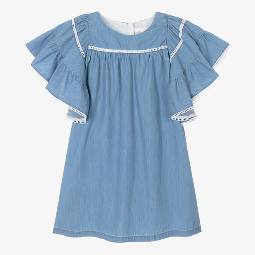 Chloé-Teen Girls Blue Chambray Dress | Childrensalon Outlet