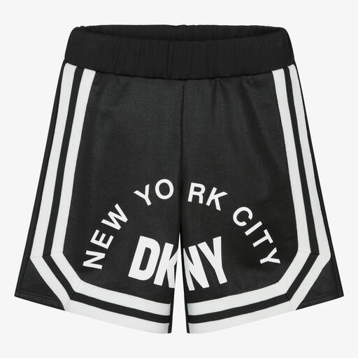 DKNY-Teen Black NYC Jersey Shorts | Childrensalon Outlet