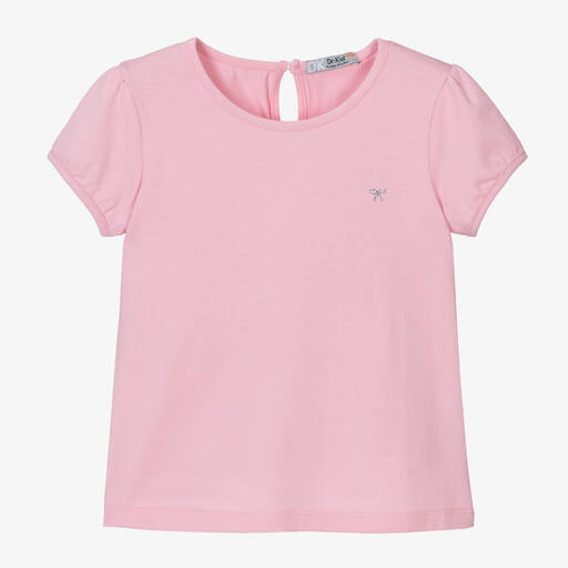 Dr. Kid-Girls Pink Cotton T-Shirt | Childrensalon Outlet