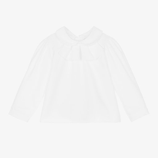 Dr. Kid-Girls White Cotton Blouse | Childrensalon Outlet