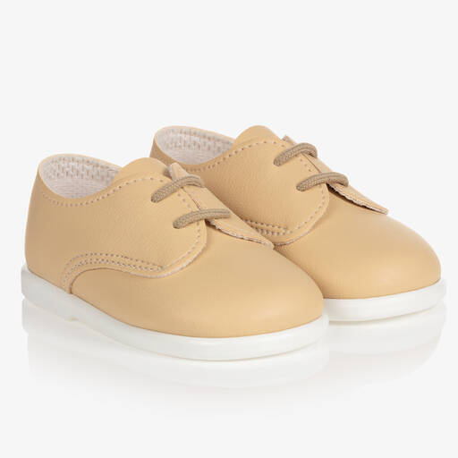 Early Days-Beige First Walker Shoes | Childrensalon Outlet