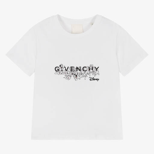 Givenchy-Girls White Disney Dalmatian T-Shirt | Childrensalon Outlet