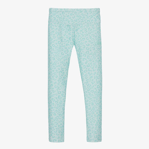 Guess-Grüne Leoparden-Leggings (M) | Childrensalon Outlet