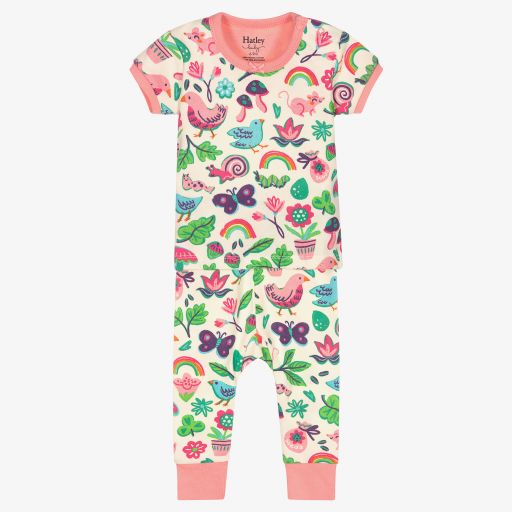 Hatley-Baby Girls White Pyjamas  | Childrensalon Outlet