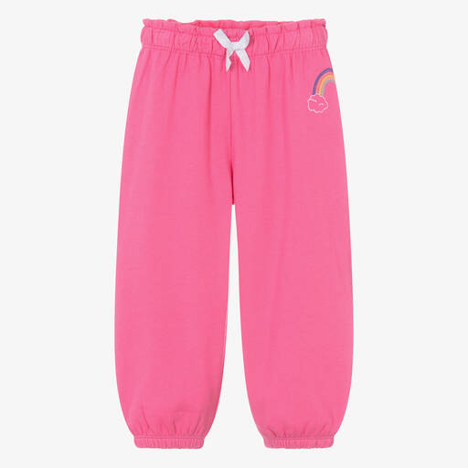 Hatley-Girls Pink Cotton Joggers | Childrensalon Outlet