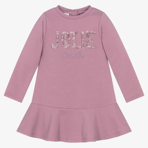 iDO Baby-Violettes Jerseykleid aus Baumwolle | Childrensalon Outlet