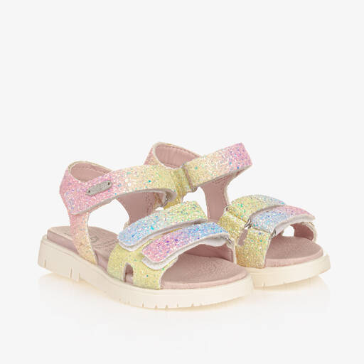 Lelli Kelly-Girls Pastel Glitter Velcro Sandals | Childrensalon Outlet