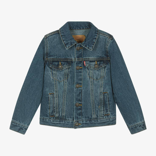 Levi's-Boys Blue Washed Denim Jacket | Childrensalon Outlet