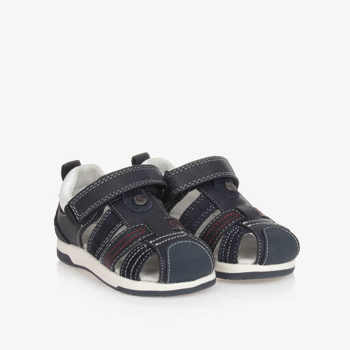 Mayoral-Baby Boys Blue Velcro Sandals | Childrensalon Outlet