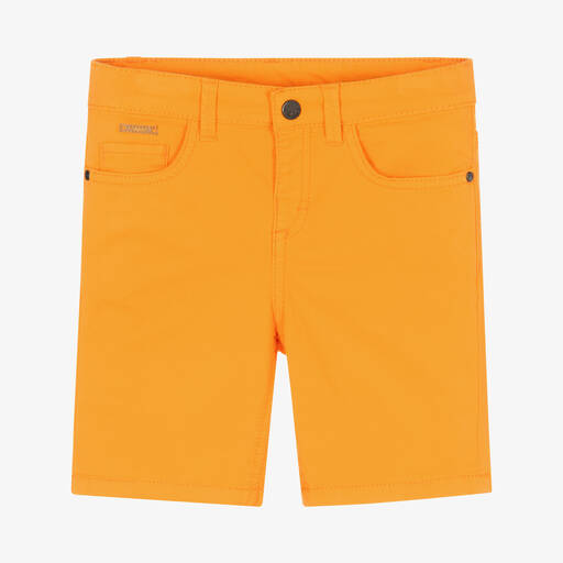 Mayoral-Short orange en coton garçon | Childrensalon Outlet