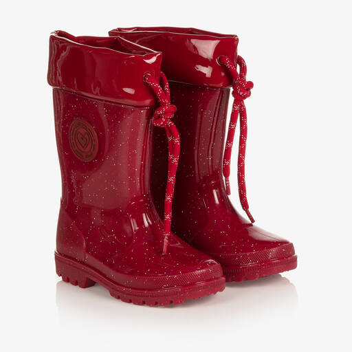 Mayoral-Girls Red Glitter Rain Boots | Childrensalon Outlet