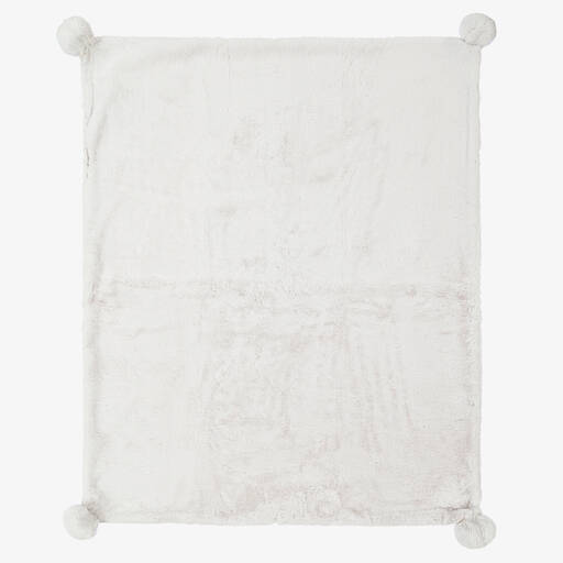 Mayoral-Light Grey Faux Fur Blanket (98cm) | Childrensalon Outlet