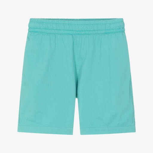 Molo-Boys Blue Organic Cotton Shorts | Childrensalon Outlet