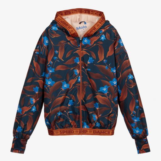 Molo-Teen Floral Zip-Up Hooded Top | Childrensalon Outlet