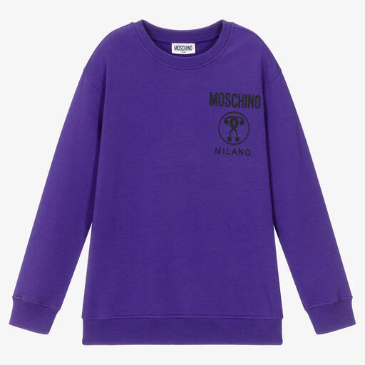 Moschino Kids Boys Jacket Print Sweatshirt in 4 Yrs Black