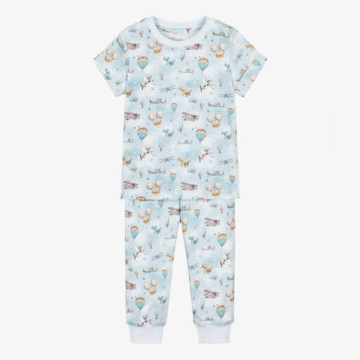 My Little Pie-Boys Blue Supima Cotton Balloon Pyjamas | Childrensalon Outlet