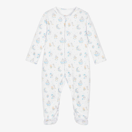 My Little Pie-White Supima Cotton Fluffies Babygrow | Childrensalon Outlet