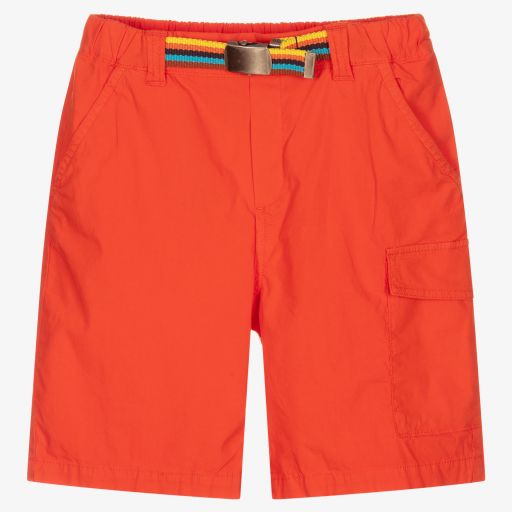 Paul Smith Junior-Teen Boys Orange Cotton Shorts | Childrensalon Outlet