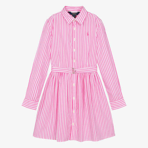 Pink and blue striped pyjama set, Lauren par Ralph Lauren