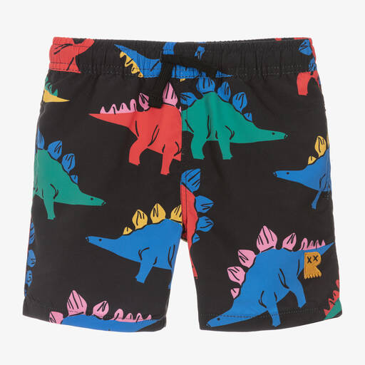 Rock Your Baby-Boys Black Dino Time Swim Shorts | Childrensalon Outlet