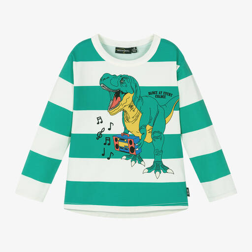 Rock Your Baby-Boys Green Cotton Dance At Every Chance Top | Childrensalon Outlet