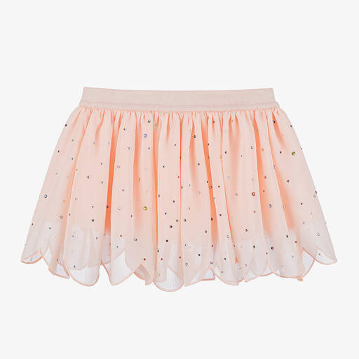 Stella McCartney Kids-Girls Pink Chiffon & Tulle Skirt | Childrensalon Outlet