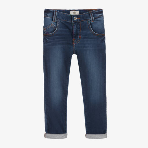 Timberland-Blue Slim Fit Jersey Jeans | Childrensalon Outlet