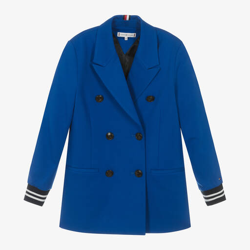 Tommy Hilfiger-Girls Blue Milano Jersey Blazer | Childrensalon Outlet