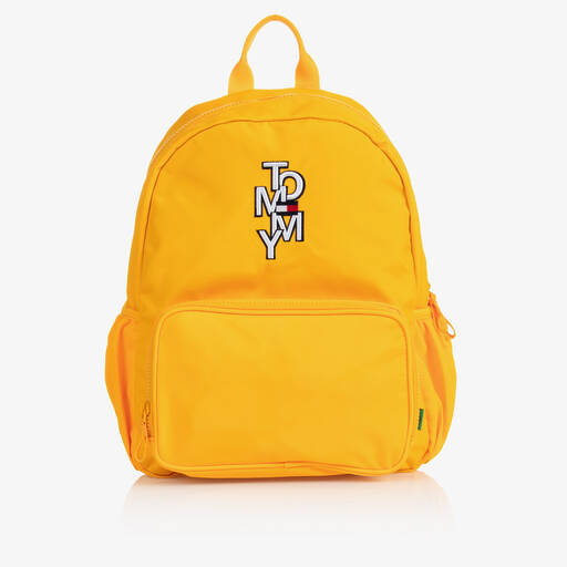 Tommy Hilfiger-Yellow Canvas Logo Backpack (35cm) | Childrensalon Outlet